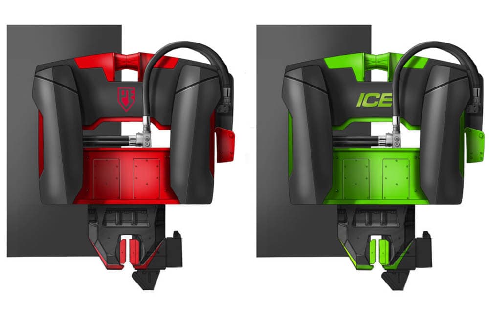 PVE Piling & Vibro Equipment. Industrial design concept sketches.